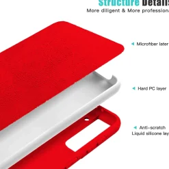 Samsung Galaxy S22 - Silikon Case mit Mikrofaser-Innenseite