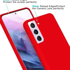 Samsung Galaxy S22 - Silikon Case mit Mikrofaser-Innenseite