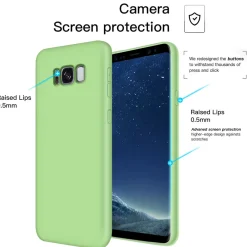 Samsung Galaxy S8 - Silikon Case mit Mikrofaser-Innenseite