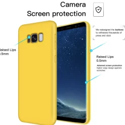 Samsung Galaxy S8 - Silikon Case mit Mikrofaser-Innenseite