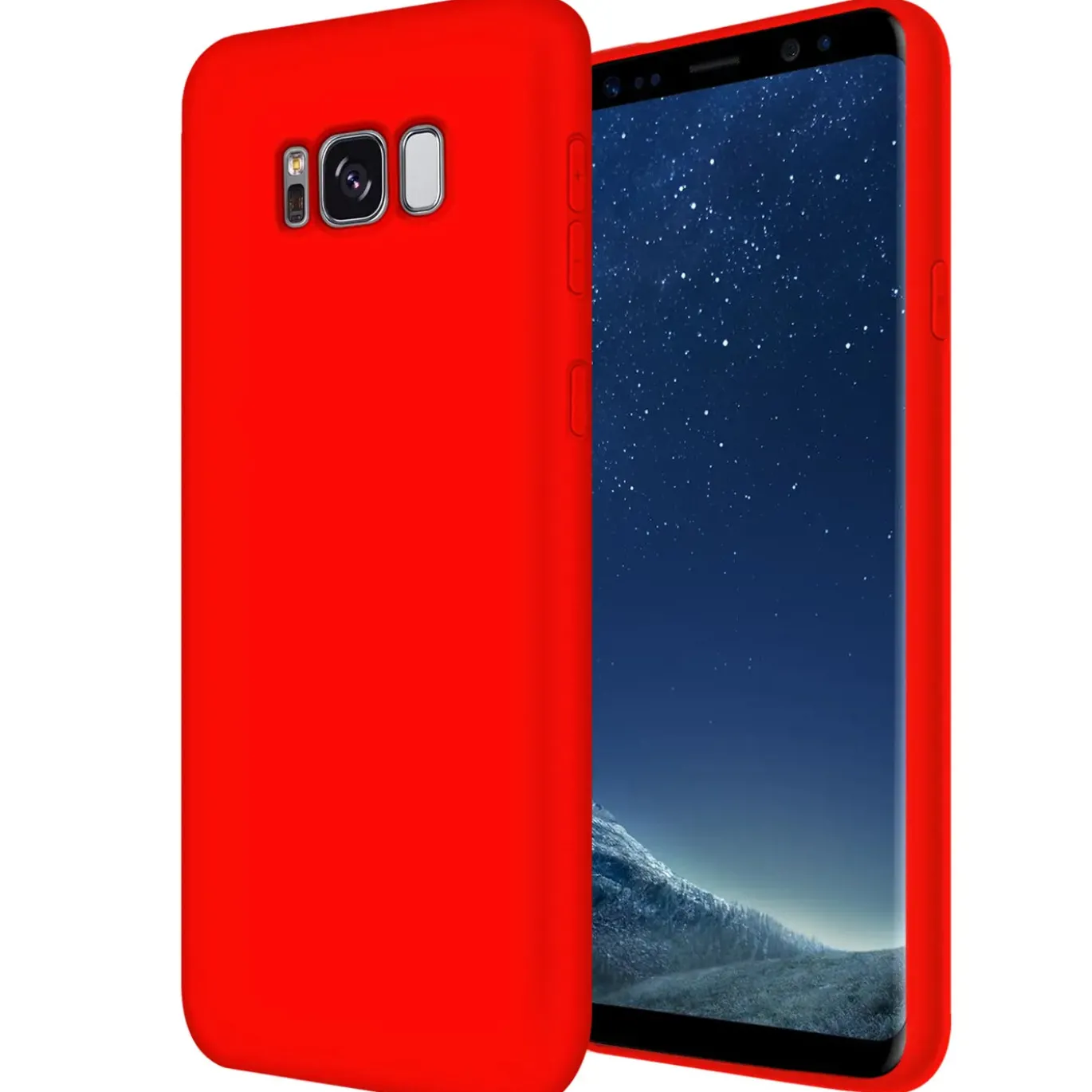 Samsung Galaxy S8 - Silikon Case mit Mikrofaser-Innenseite