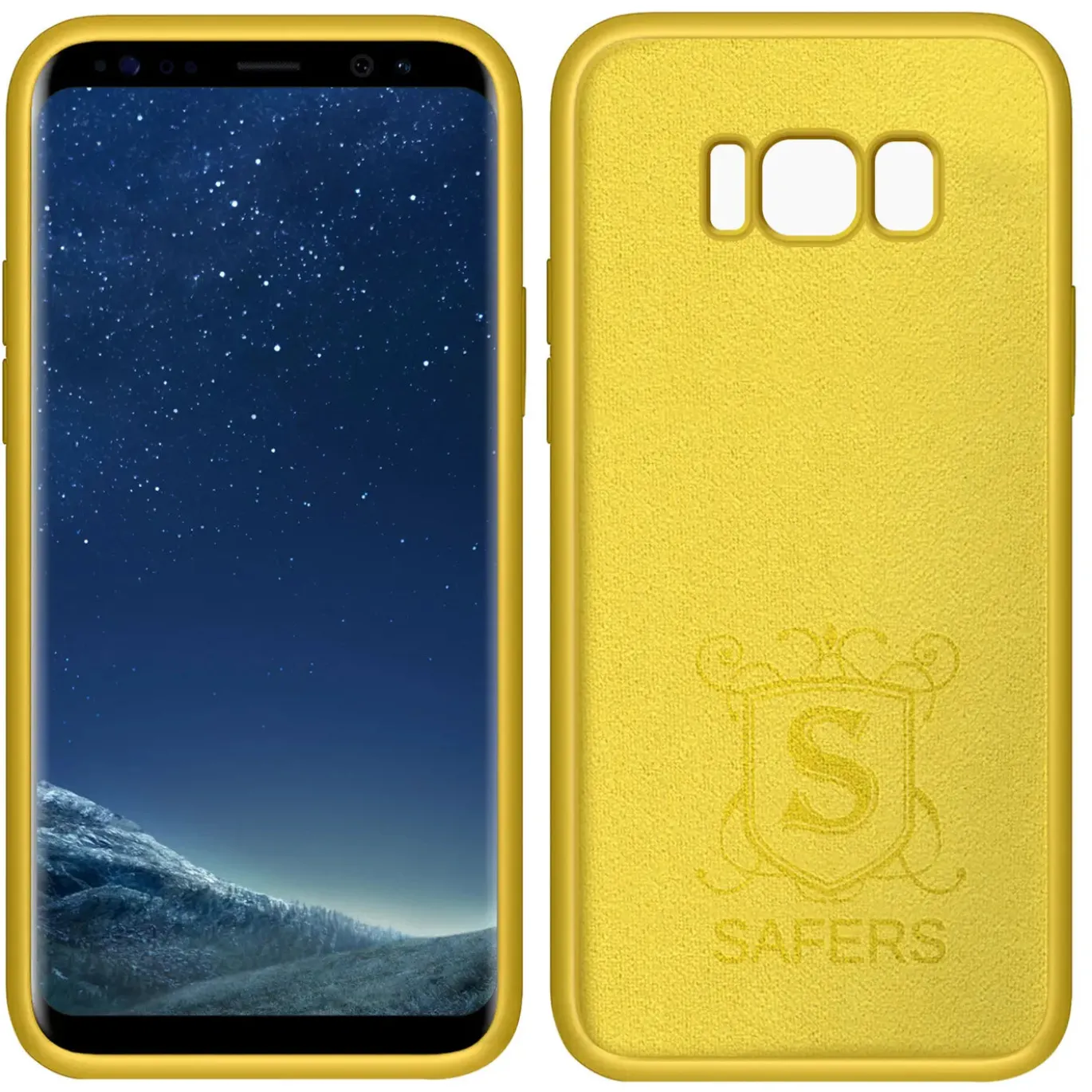 Samsung Galaxy S8 - Silikon Case mit Mikrofaser-Innenseite