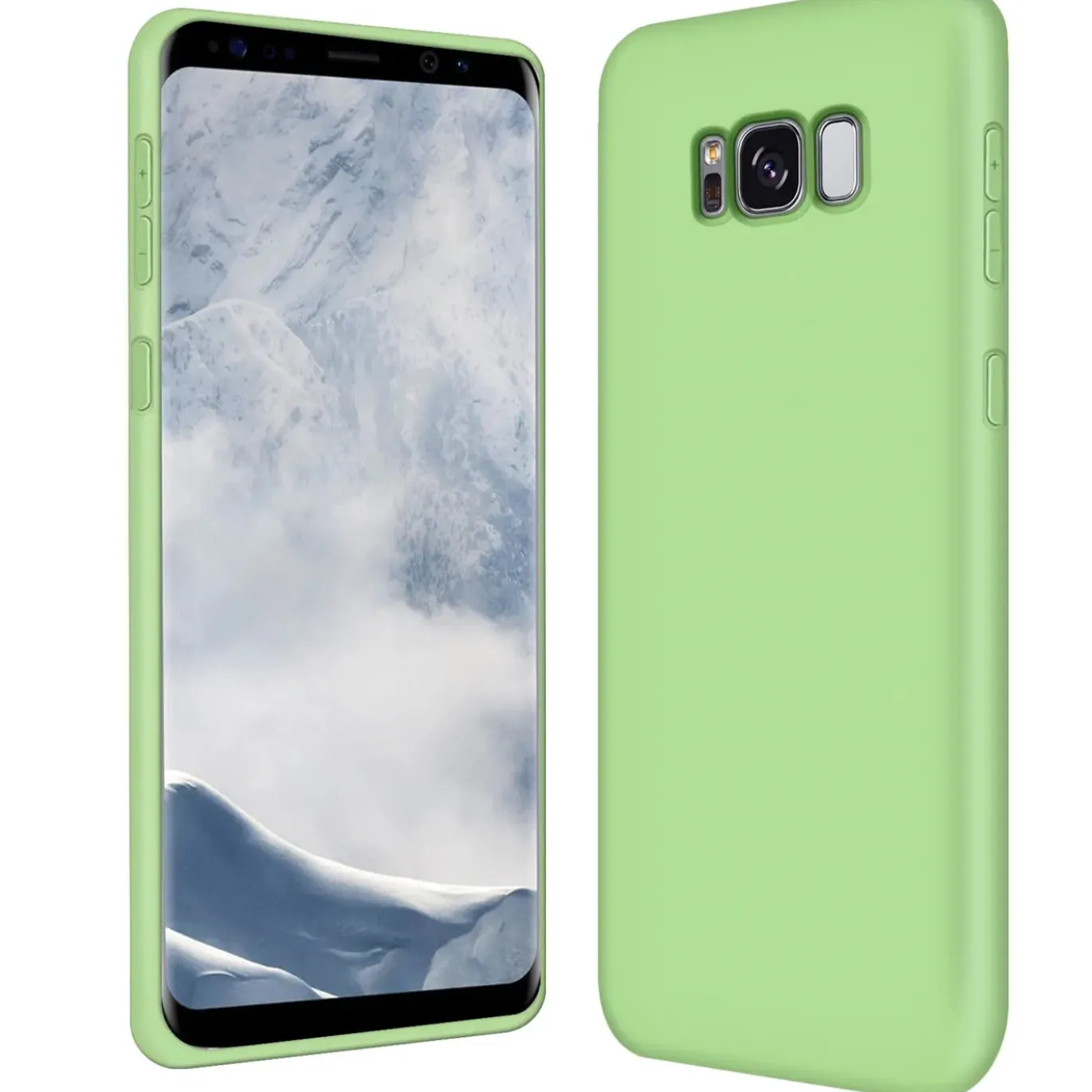 Samsung Galaxy S8 - Silikon Case mit Mikrofaser-Innenseite