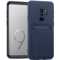 Samsung Galaxy S9 - Silikonhülle mit Kartenfach & Kameraschutz