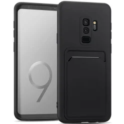 Samsung Galaxy S9 - Silikonhülle mit Kartenfach & Kameraschutz