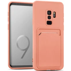 Samsung Galaxy S9 - Silikonhülle mit Kartenfach & Kameraschutz