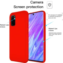 Samsung Galaxy S20 - Silikon Case mit Mikrofaser-Innenseite