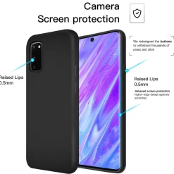 Samsung Galaxy S20 - Silikon Case mit Mikrofaser-Innenseite