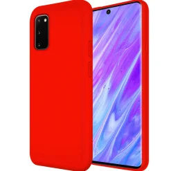 Samsung Galaxy S20 - Silikon Case mit Mikrofaser-Innenseite