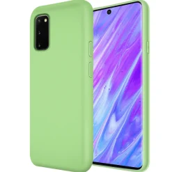 Samsung Galaxy S20 - Silikon Case mit Mikrofaser-Innenseite