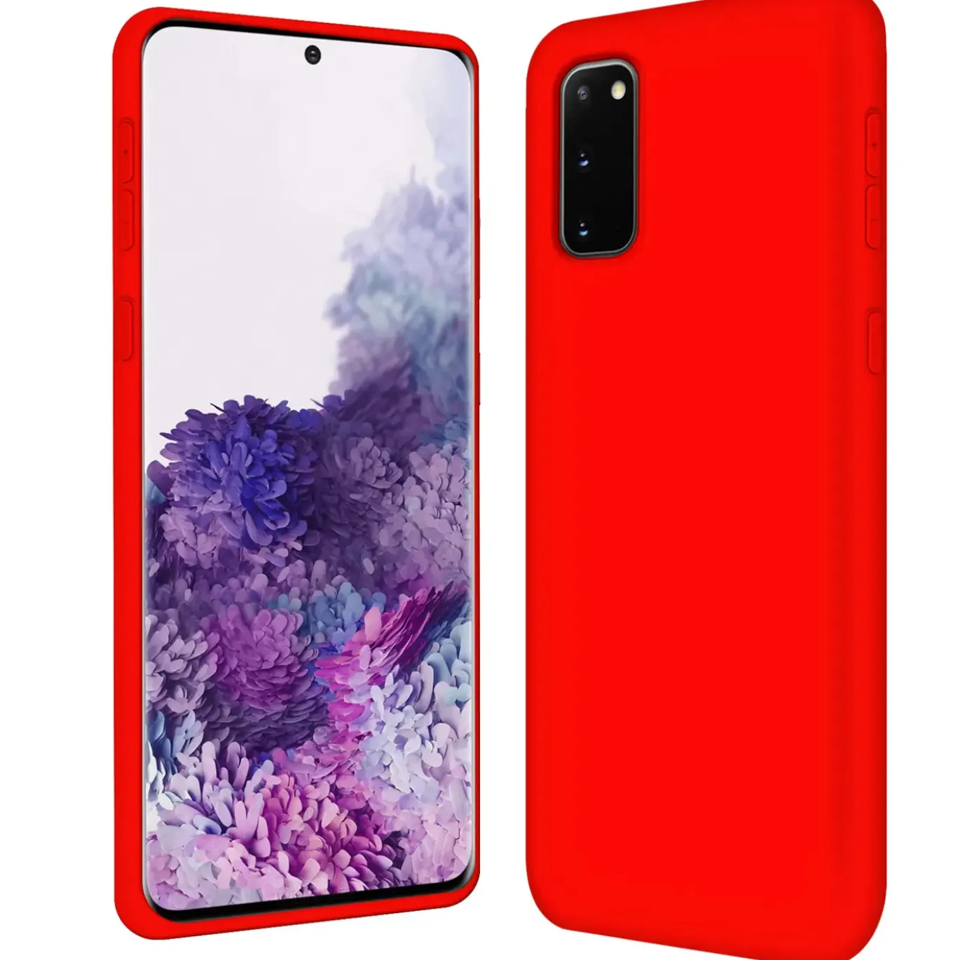 Samsung Galaxy S20 - Silikon Case mit Mikrofaser-Innenseite