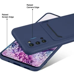 Samsung Galaxy S20 - Silikonhülle mit Kartenfach & Kameraschutz