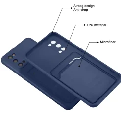 Samsung Galaxy S20 - Silikonhülle mit Kartenfach & Kameraschutz