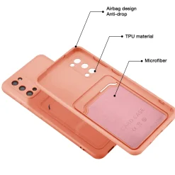 Samsung Galaxy S20 - Silikonhülle mit Kartenfach & Kameraschutz