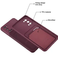 Samsung Galaxy S20 - Silikonhülle mit Kartenfach & Kameraschutz