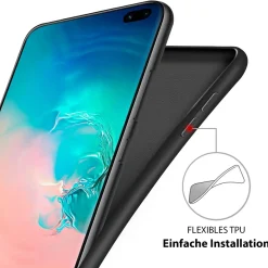 Samsung Galaxy S10 - Silikon Case mit Mikrofaser-Innenseite