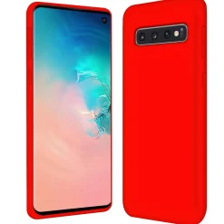 Samsung Galaxy S10 - Silikon Case mit Mikrofaser-Innenseite