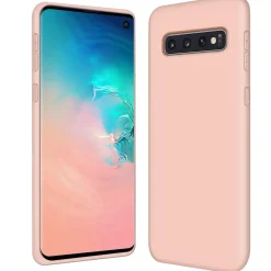 Samsung Galaxy S10 - Silikon Case mit Mikrofaser-Innenseite