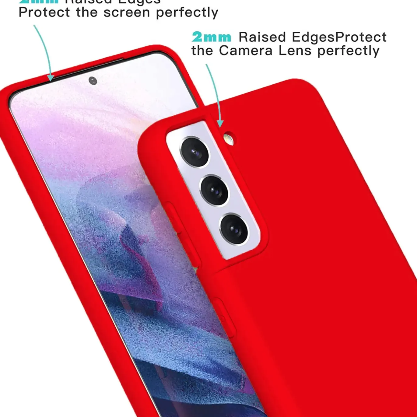 Samsung Galaxy S21 - Silikon Case mit Mikrofaser-Innenseite