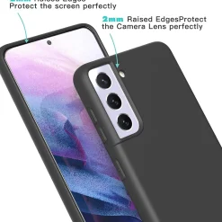 Samsung Galaxy S21 - Silikon Case mit Mikrofaser-Innenseite
