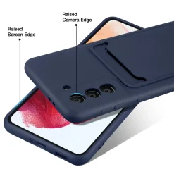Samsung Galaxy S21 - Silikonhülle mit Kartenfach & Kameraschutz