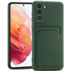 Samsung Galaxy S21 - Silikonhülle mit Kartenfach & Kameraschutz