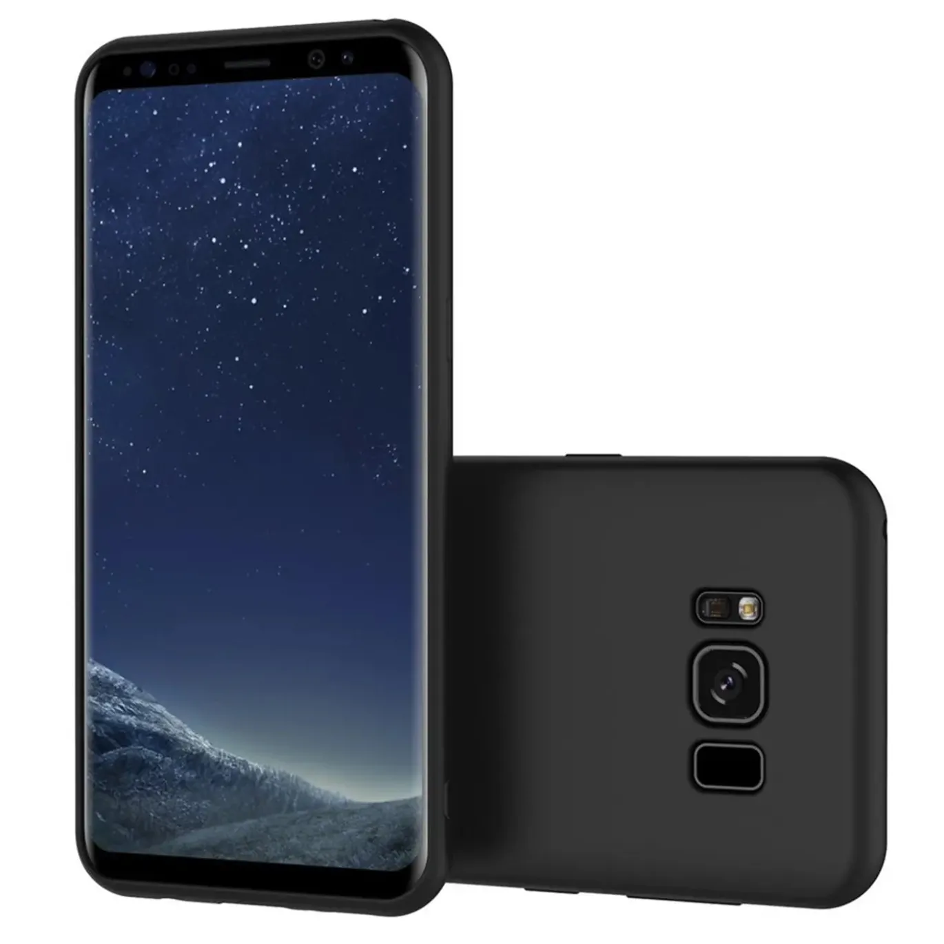 Samsung Galaxy S8 - Slim Silikon Backcover Schwarz
