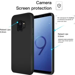 Samsung Galaxy S9 - Slim Silikon Backcover Schwarz