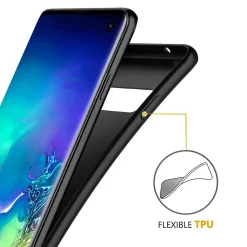 Samsung Galaxy S10 - Slim Silikon Backcover Schwarz
