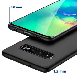 Samsung Galaxy S10 - Slim Silikon Backcover Schwarz