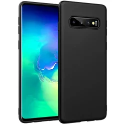 Samsung Galaxy S10 - Slim Silikon Backcover Schwarz
