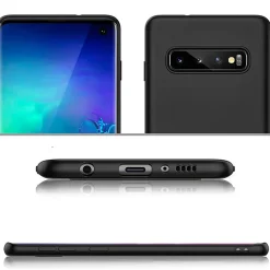 Samsung Galaxy S10 - Slim Silikon Backcover Schwarz