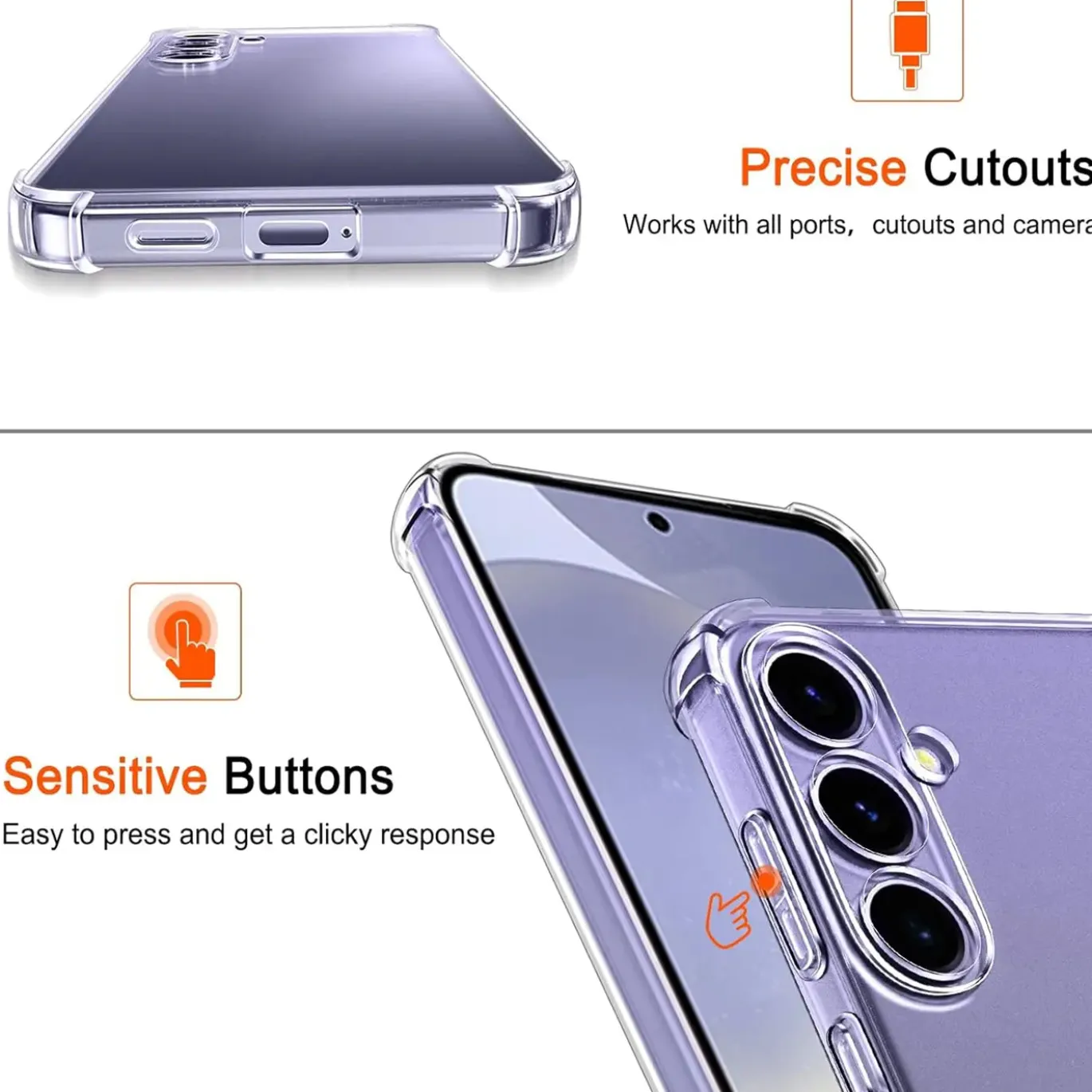 Samsung Galaxy S24 - Stoßfestes Clear Case