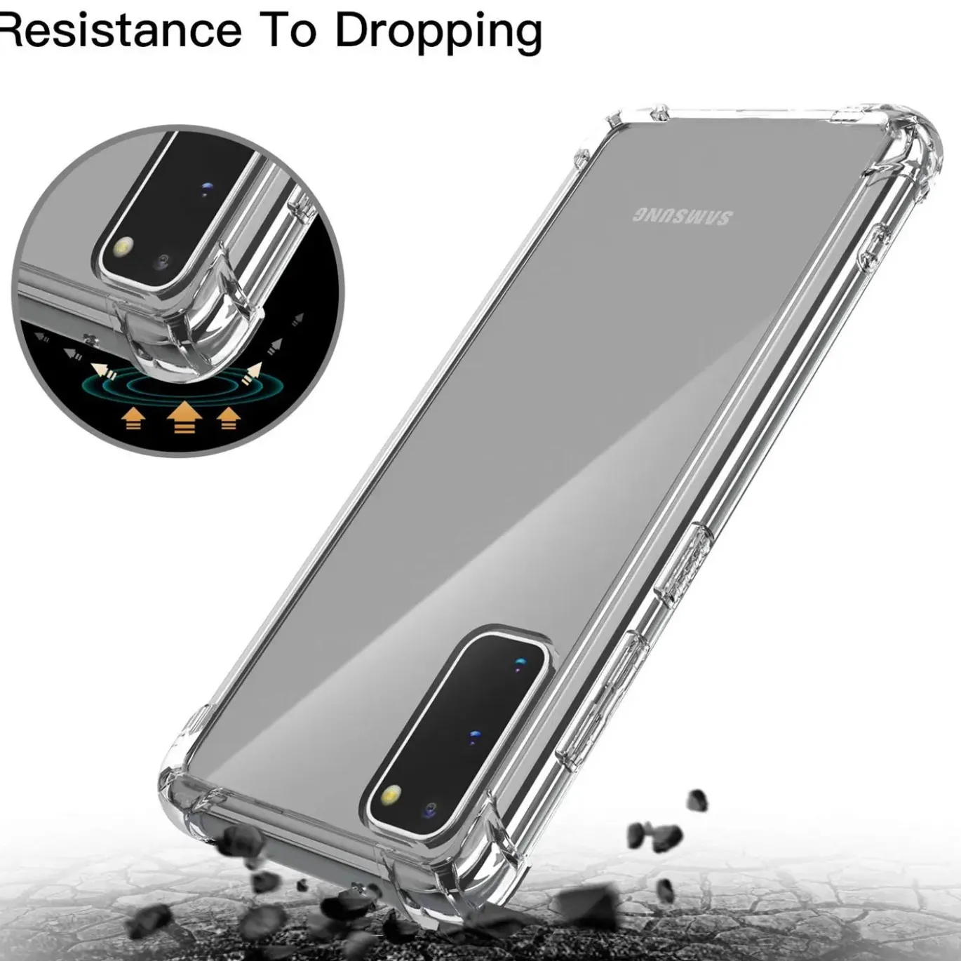 Samsung Galaxy S20 - Stoßfestes Clear Case