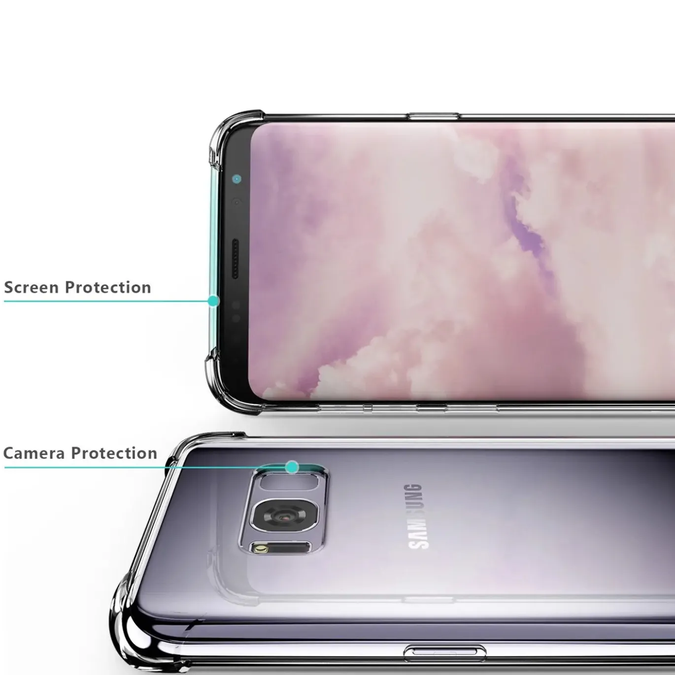 Samsung Galaxy S8 - Stoßfestes Clear Case