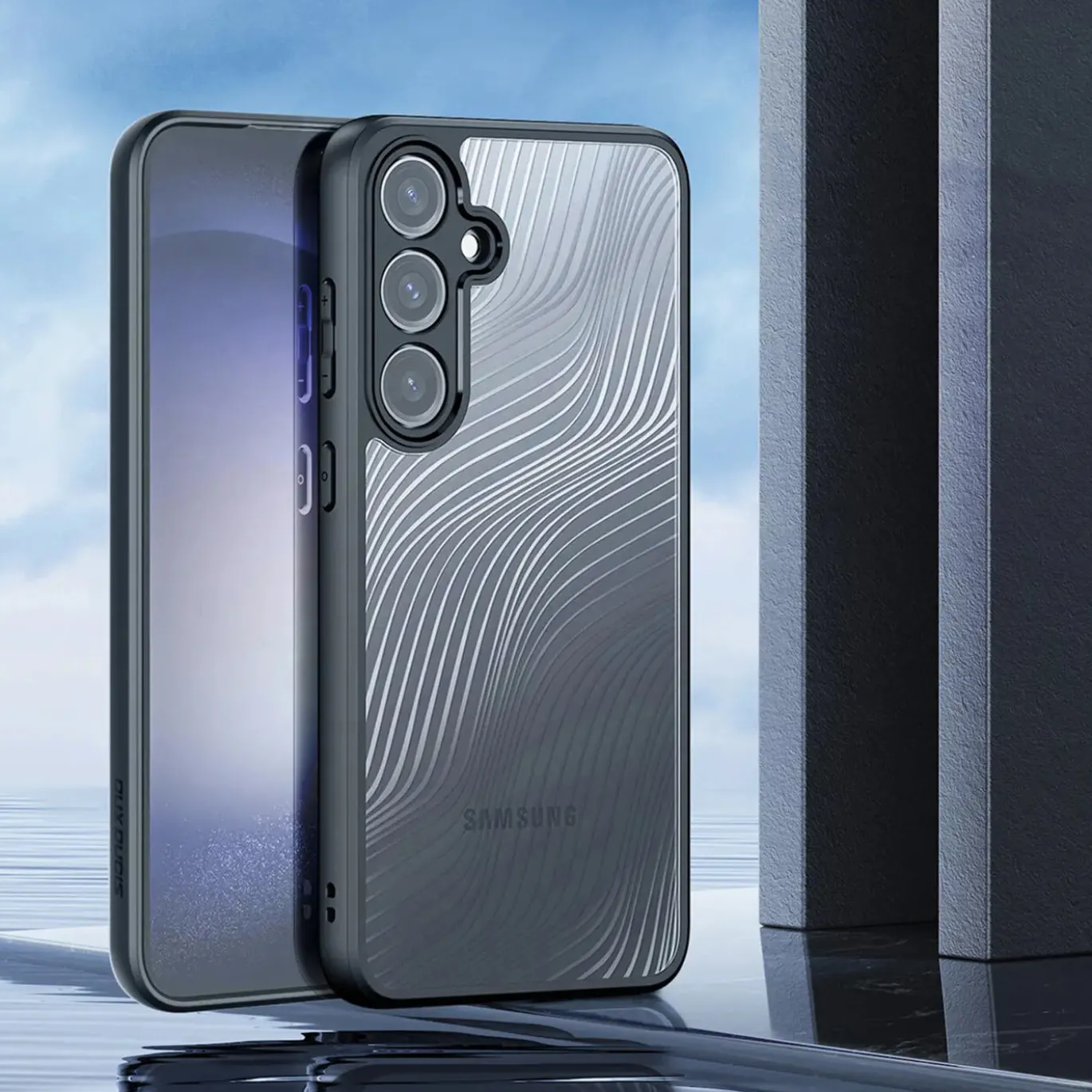 Samsung Galaxy S24 - TPU Rückschale mit Wellenmuster