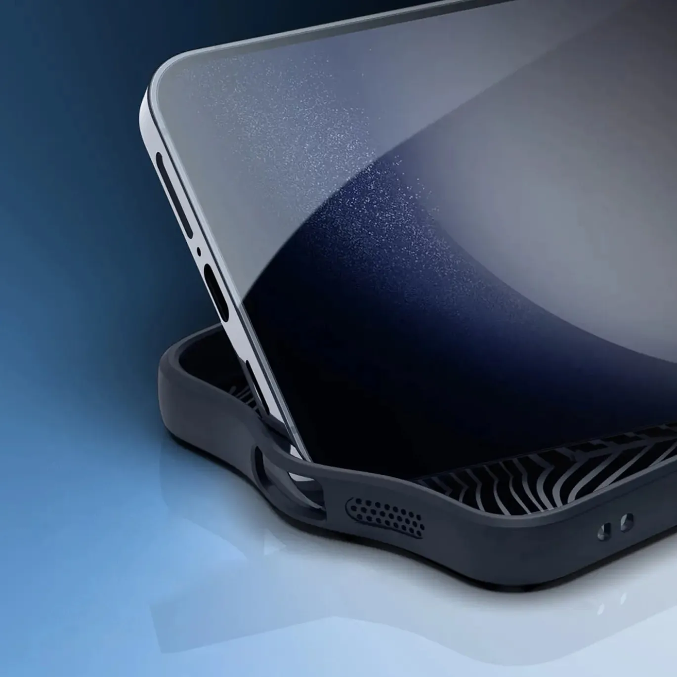 Samsung Galaxy S24 - TPU Rückschale mit Wellenmuster