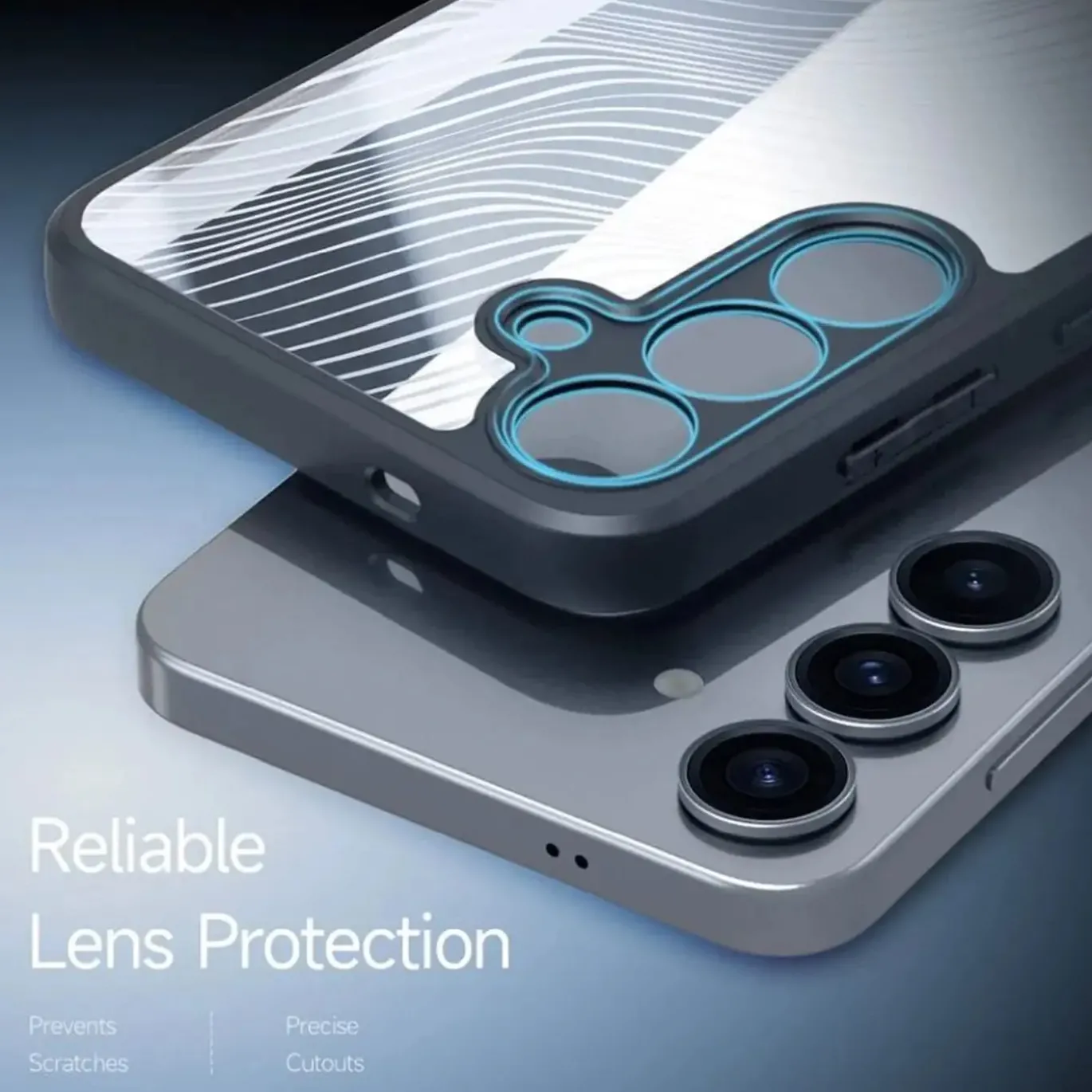 Samsung Galaxy S25 - TPU Rückschale mit Wellenmuster