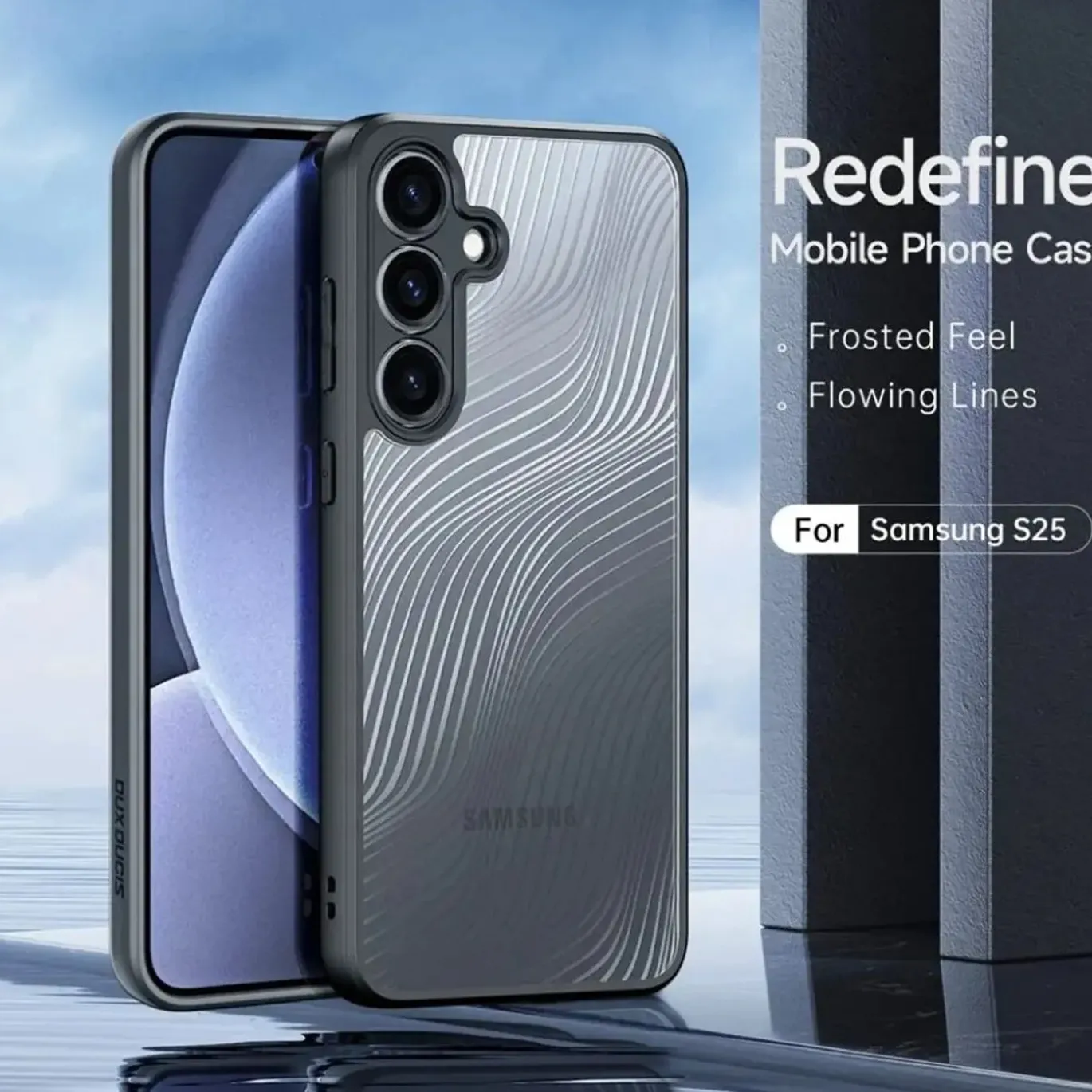 Samsung Galaxy S25 - TPU Rückschale mit Wellenmuster