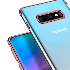 Samsung Galaxy S10 - Transparente Hülle mit Akzenten
