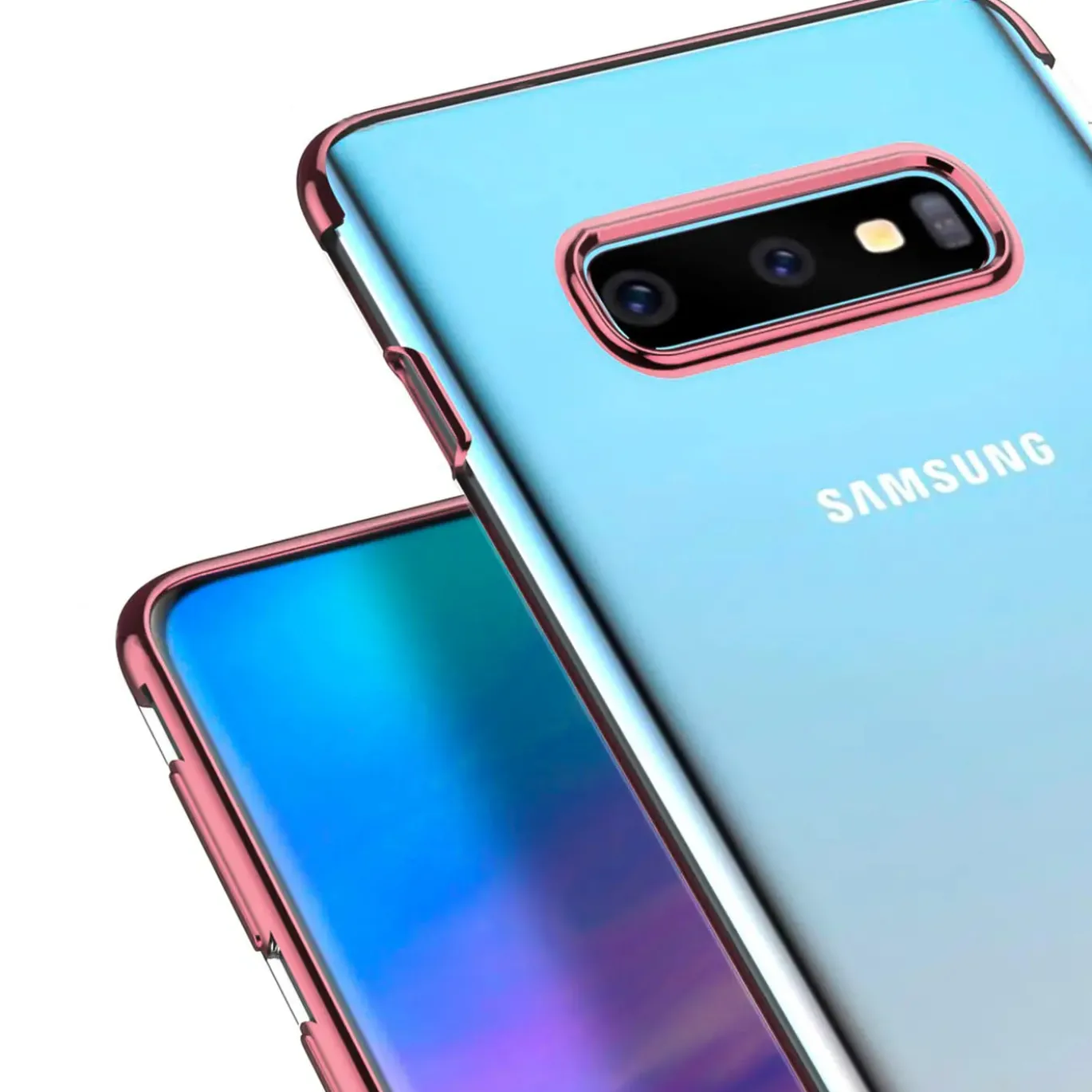 Samsung Galaxy S10 - Transparente Hülle mit Akzenten