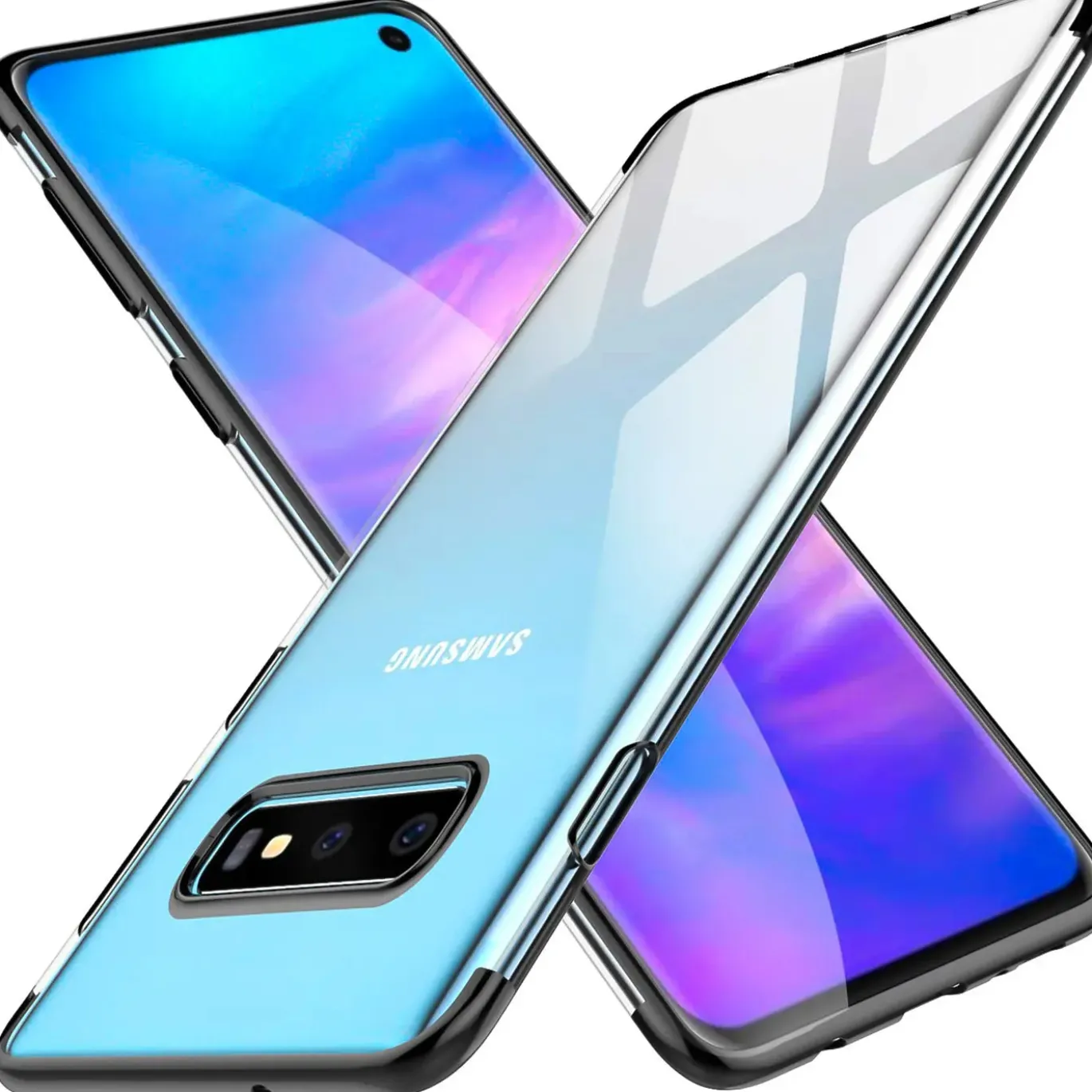 Samsung Galaxy S10 - Transparente Hülle mit Akzenten