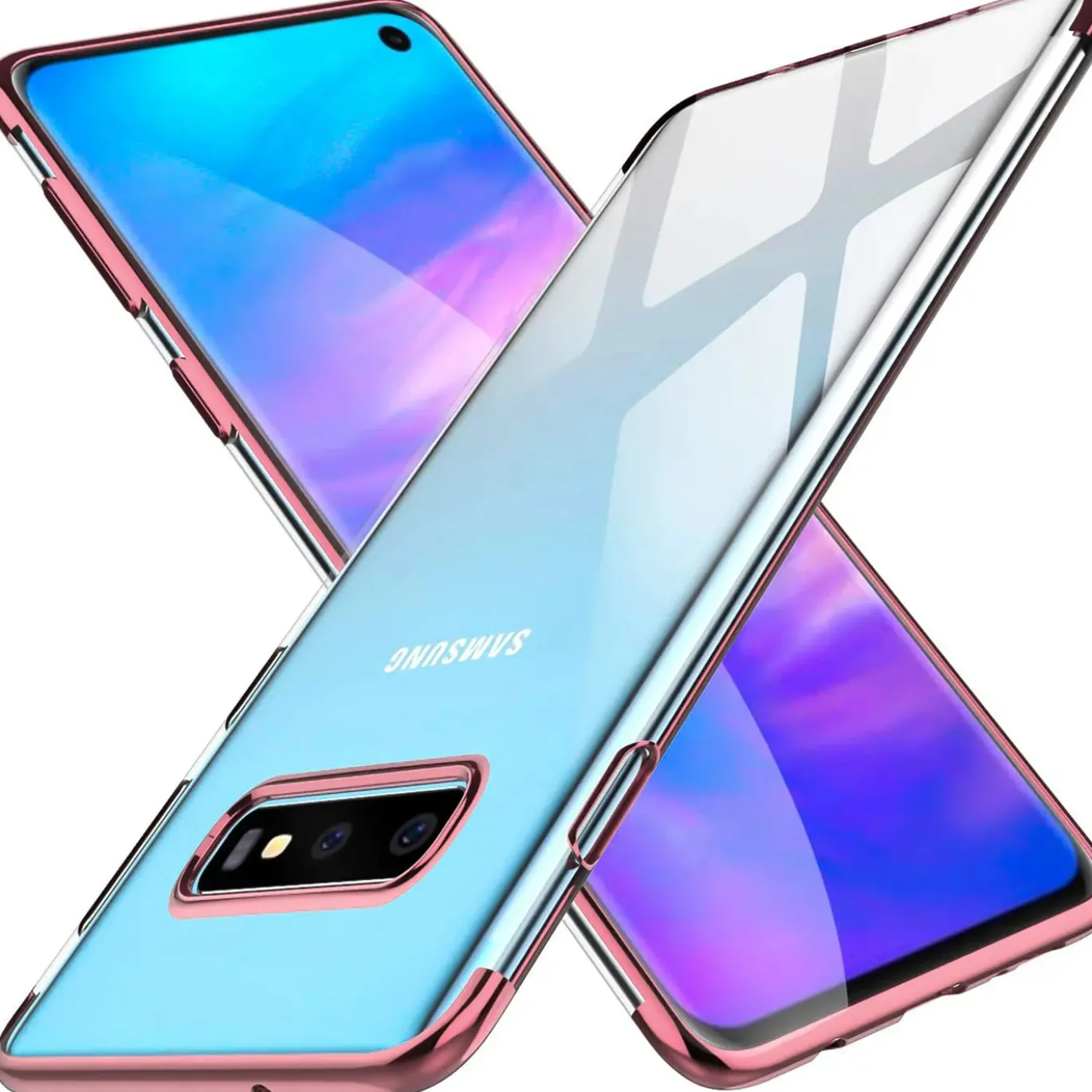 Samsung Galaxy S10 - Transparente Hülle mit Akzenten