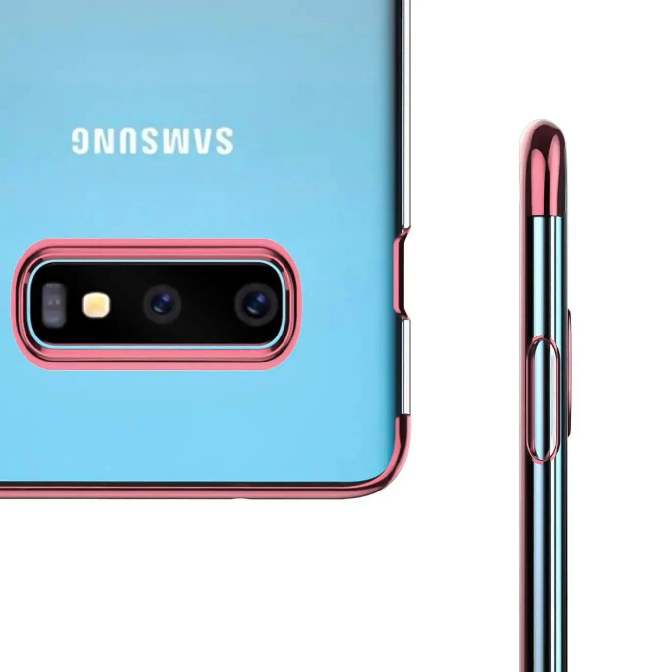 Samsung Galaxy S10 - Transparente Hülle mit Akzenten