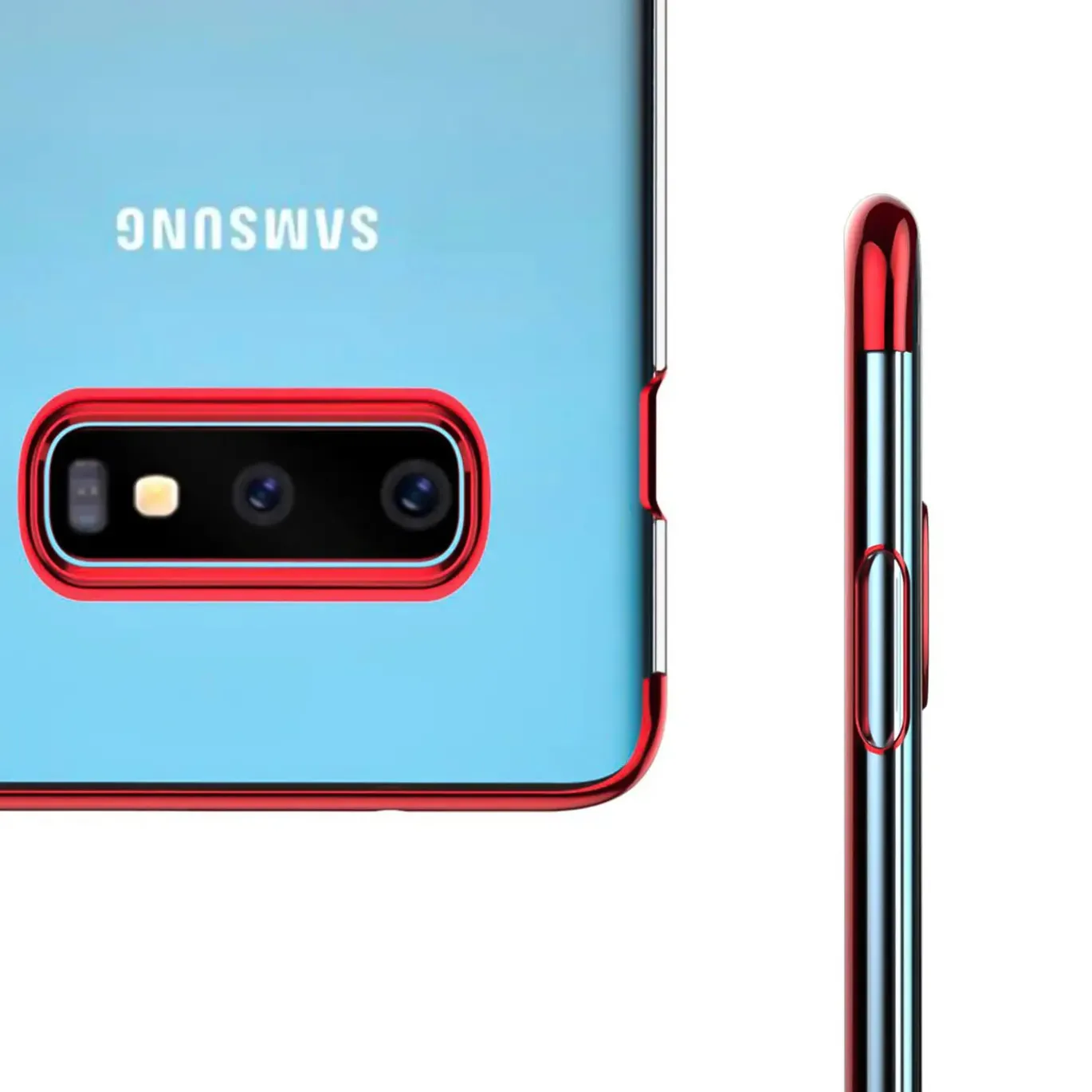 Samsung Galaxy S10 - Transparente Hülle mit Akzenten