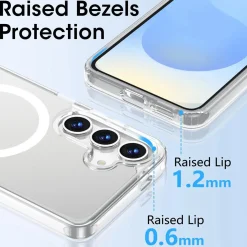 Samsung Galaxy S25 - Transparente MagSafe Silikonhülle