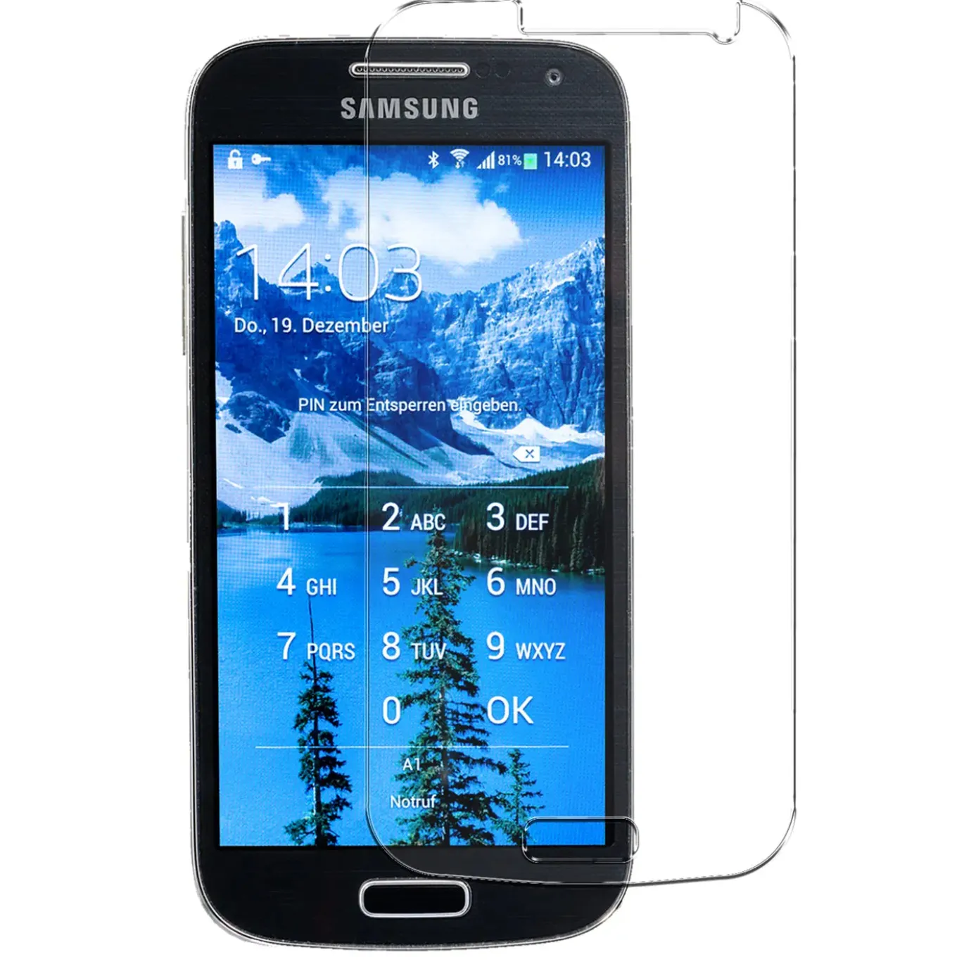 Samsung Galaxy S4 - 2x 9H Panzer Glasfolie, Displayfolie