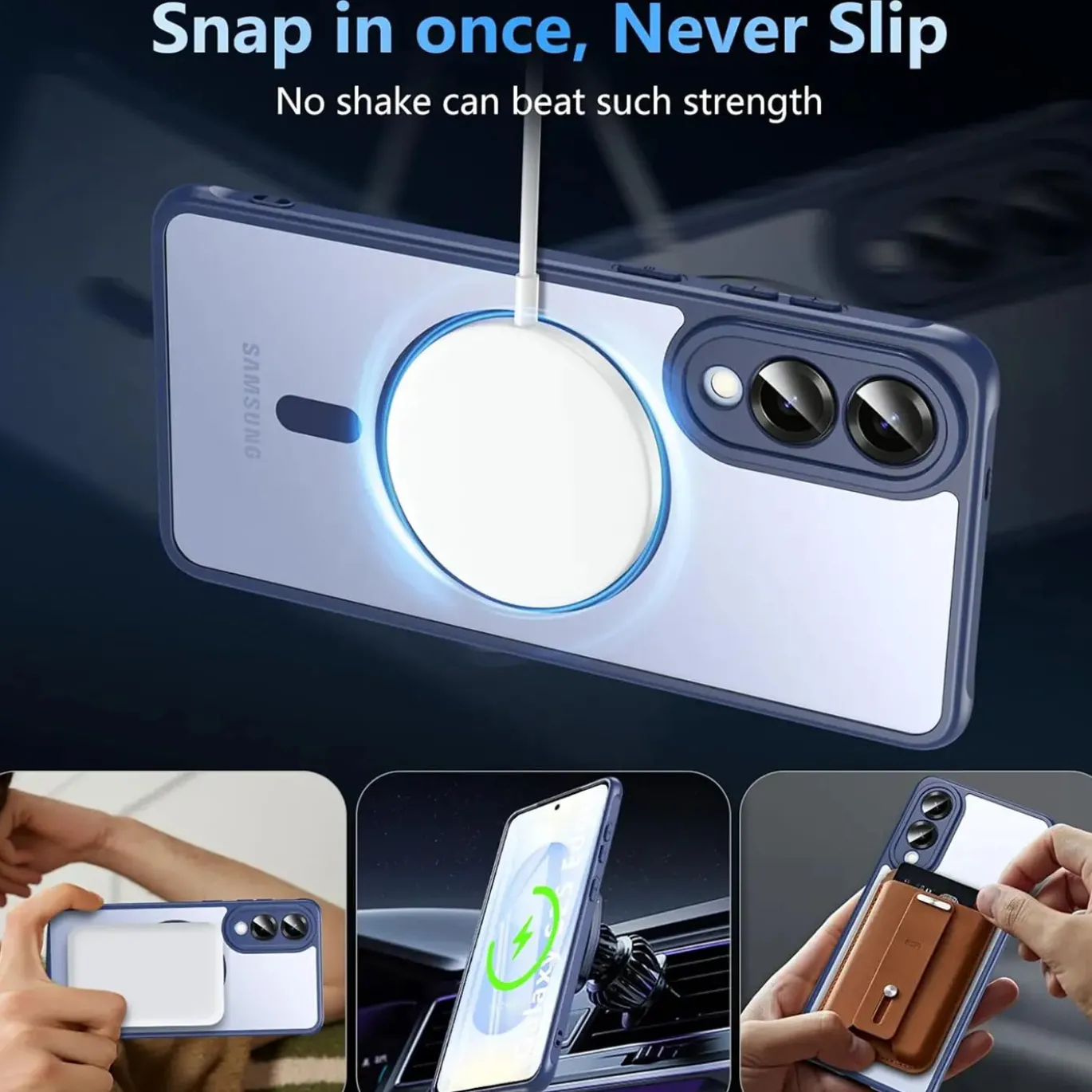 Samsung Galaxy S25 Edge - Farbige MagSafe Hülle mit Kameraschutz