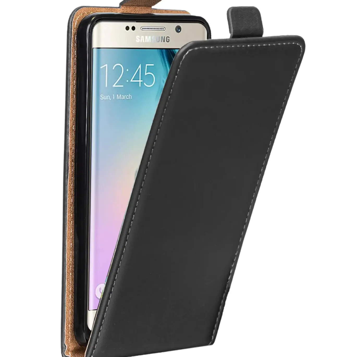 Samsung Galaxy S6 Edge - Flip Hülle, horizontal klappbar