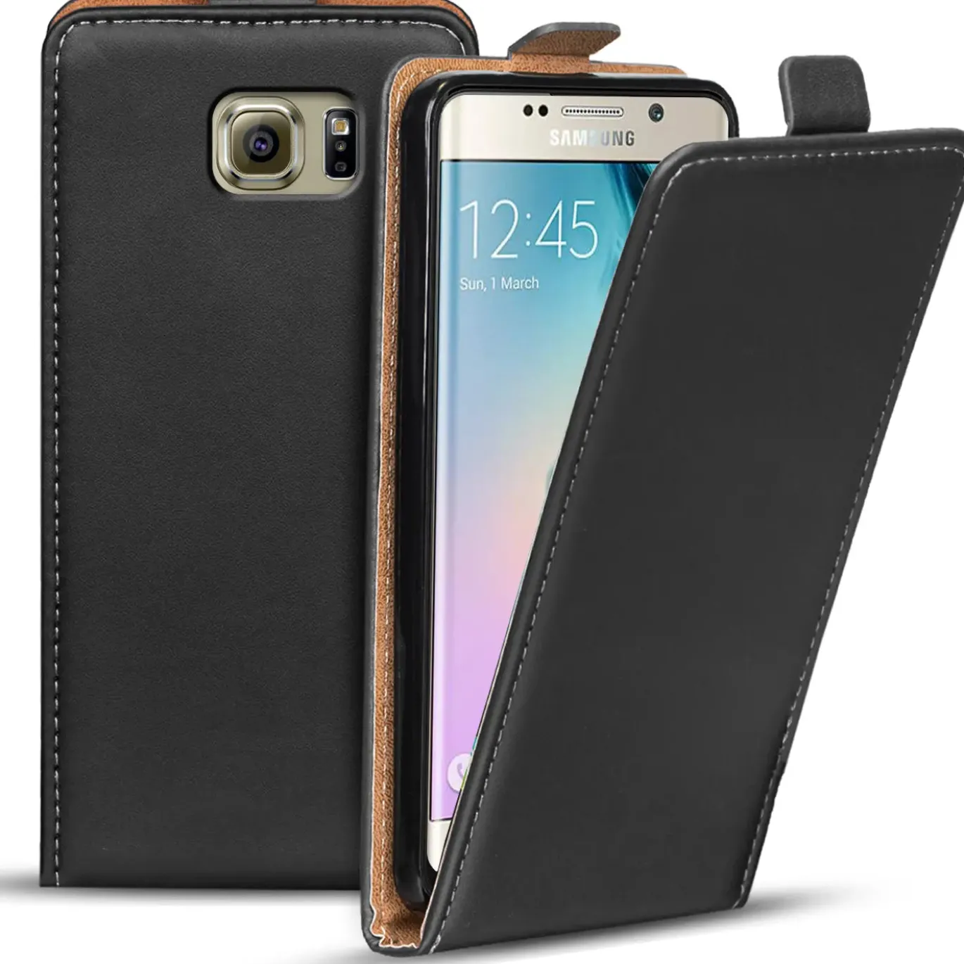 Samsung Galaxy S6 Edge - Flip Hülle, horizontal klappbar